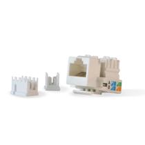Conector femea rj45 jack cat5e utp unitario - ad connect - Conector femea rj45 jack cat5e utp unitario - ad connect -