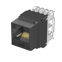 Conector Fêmea RJ45 UTP Kestone Cat6A Preto Panduit - NK6X88MBL Conector Fêmea RJ45 UTP Kestone Cat6A Preto Panduit - NK6X88MBL
