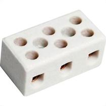 Conector Fertak Porcelana 16Mm Trifasico 8205 - Kit C/12 Unidades Conector Fertak Porcelana 16Mm Trifasico 8205 - Kit C/12 Unidades