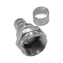 Conector Fio Coaxial Interneed Com Anel Rg59 Pacote Com 100 Pecas