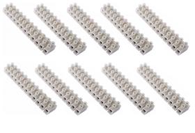 CONECTOR FIO EM BARRA TERMOPLASTICO 10mm C/10un x 12 BORNES G20 CONECTOR FIO EM BARRA TERMOPLASTICO 10mm C/10un x 12 BORNES G20