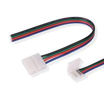 Conector Fita Led 10mm Rgb 4 Vias 1 Terminal - 5 unidades Conector Fita Led 10mm Rgb 4 Vias 1 Terminal - 5 unidades