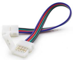 Conector Fita Led 10mm Rgb 4 Vias 2 Terminais - 5 Unidades Conector Fita Led 10mm Rgb 4 Vias 2 Terminais - 5 Unidades