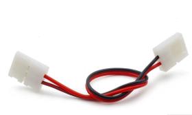 Conector Fita Led 8mm De 2 Vias Com 2 Terminais - 20 Unidades