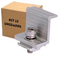 Conector Fixador Grampo Final Painel Solar 33mm - 12 Peças Conector Fixador Grampo Final Painel Solar 33mm - 12 Peças