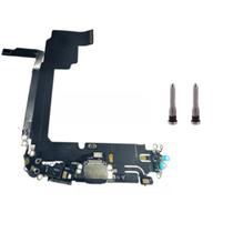 Conector Flex Dock De Carga Microfone Para iPhone 15 Pro Mx 2 Parafusos
