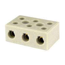 Conector Foxlux de Porcelana Tripolar 10mm Embalagem com 50 Unidades Conector Foxlux de Porcelana Tripolar 10mm Embalagem com 50 Unidades