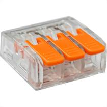 Conector Frontec Emenda 3 Polos - 6Mm - 41A. Pacote Com 30 Pecas - F41613/30