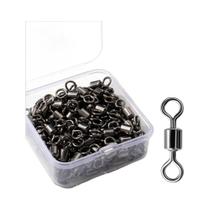 Conector Giratório De Linha De Pesca Em Aço Inoxidável 100 Peças Caixa De Isca Rotativa Ferramenta