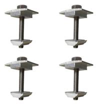 Conector Grampo Mid Clamp P/ Painel Solar - 4 Peças