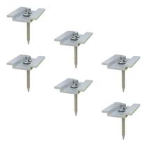 Conector Grampo Mid Clamp P/ Painel Solar - 6 Peças