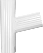 Conector Gutter Downspout Y VYH 2x3 padrão branco de alto brilho