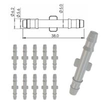 Conector I Emenda Mangueira Para Brisa ou Combustível 10 Unidades