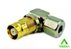 CONECTOR IEC FEMEA ANGULAR RF-75 0,4/2,5MM - TEBERA - 10pçs