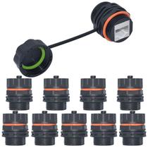 Conector impermeável CAT6A RJ45 blindado para montagem em painel Conector impermeável CAT6A RJ45 blindado para montagem em painel
