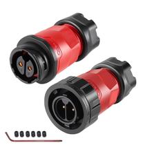 Conector impermeável CNLINKO YM-20 IP68 de 2 pinos com trava de parafuso