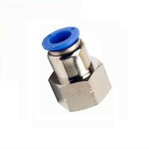 Conector Instantâneo Tubo Pu 6mm X Rosca 1/8 Bsp Fêmea