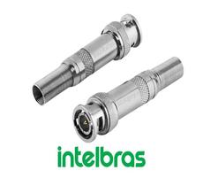 Conector Intelbras Bnc Mola Conex 1000 Cftv 10 Un