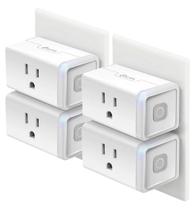Conector inteligente Kasa HS103P4, tomada Wi-Fi Alexa/Google Home, pacote com 4 Conector inteligente Kasa HS103P4, tomada Wi-Fi Alexa/Google Home, pacote com 4