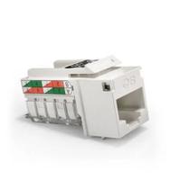 Conector JACK Femea RJ45 CAT.6 T568A/B - Branco 35050424G