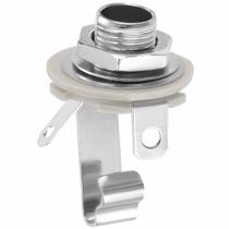Conector Jack P10 Mono Para Guitarra Contra Baixo 1/4 "