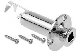 Conector Jack Roldana Blindado Violão Cromado Ronsani