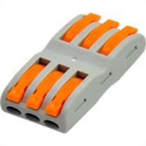Conector Jng Emenda 3Polos-4Mm Ubc-52-03 - 16028 - Kit C/5 Pecas Conector Jng Emenda 3Polos-4Mm Ubc-52-03 - 16028 - Kit C/5 Pecas