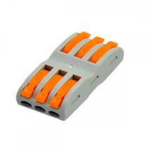 Conector Jng Emenda 3Polos-4Mm Ubc-52-03 - 16028 - Kit C/5 Pecas Conector Jng Emenda 3Polos-4Mm Ubc-52-03 - 16028 - Kit C/5 Pecas