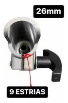 Conector Junção Acoplamento Roçadeiras Cabo Bipartido 26mm 9 estrias Conector Junção Acoplamento Roçadeiras Cabo Bipartido 26mm 9 estrias