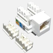 Conector Keystone Cat5e Branco Fêmea Conector Keystone Cat5e Branco Fêmea