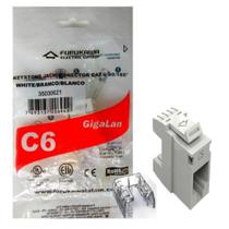 Conector Keystone Cat6 Fêmea Furukawa Gigalan Rj45 Tomada