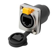 Conector Keystone RJ45 Cat6 Painel Metálico Ion Cabos Formato D IP65 Travamento Automático Rede