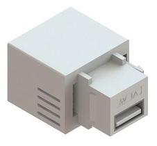 Conector keystone usb charger 5v 2.1amp br qm9908201 dutotec