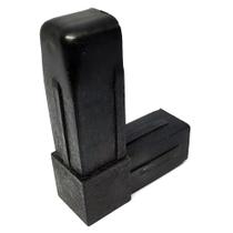 Conector L Preto para Estruturas de Metalon e Alumínio de 1" (25 mm) - Pacote com 10 Unidades