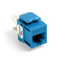 Conector Leviton Extreme 6+ QuickPort CAT 6 azul, pacote com 25
