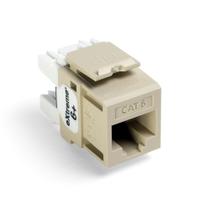 Conector Leviton Extreme 6+ QuickPort CAT 6, pacote com 25 unidades, marfim