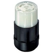 Conector Leviton L6-30R com travamento de nylon de 2 pólos e 3 fios