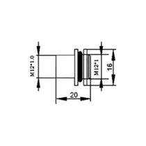 Conector M12 8 Pinos Macho Painel Com Cabo Injetado 50cm