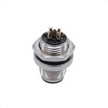 Conector M12 Painel 5 Pinos Macho Conector M12 Painel 5 Pinos Macho