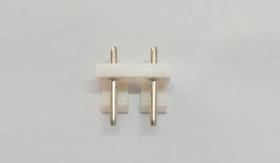 Conector Macho 2p C/lock 180g Branco - Kit 10 Peças