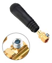 Conector Macho C/ Engate Rápido Maquina Solda Inversora 9mm