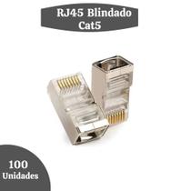 Conector Macho Cat5e Rj45 Blindado Storm Pacote C/ 100 Unid.