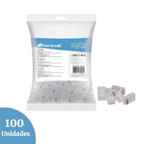 Conector Macho Cat5e Rj45 Fortrek Pacote C/ 100 Unidades