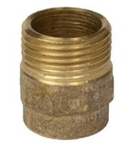 Conector Macho de Cobre Latão 22mm x 3/4" Sem Anel BKA