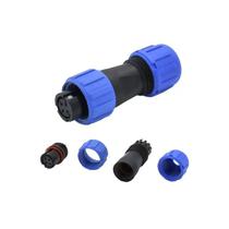 Conector Macho+Fêmea Prova De Água Proteção Ip67/68 Modelo Sp1110 3 Pinos Rg11 Corrente Máx. 5A