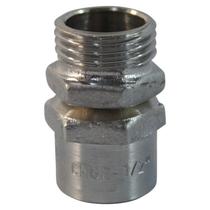 Conector Macho Giratório 1/2" Latão Zincado Indel