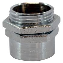 Conector Macho Giratório 1" Latão Zincado Indel