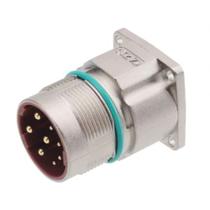 Conector Macho M23 Reto 8 Pinos Para Painel Flange Quadrada Metálico IP65 M923-8H Servomotor Conector Macho M23 Reto 8 Pinos Para Painel Flange Quadrada Metálico IP65 M923-8H Servomotor