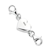 Conector Magnético Em Formato De Coração Para Joias, Fecho Lagosta Para Colar De Corrente Dupla Conector Magnético Em Formato De Coração Para Joias, Fecho Lagosta Para Colar De Corrente Dupla