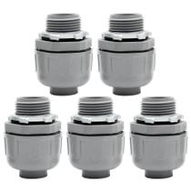 Conector MAKERELE 3/4" PVC estanque para líquidos, 5 unidades, UL
